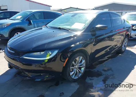 2015 Chrysler 200 S z USA, uszkodzony, nr VIN 1C3CCCBB0FN709726
